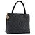 Borsa Tote Standard CHANEL Pelle Caviar Nero Oro CC Auth am12339SAM D'oro