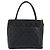 Borsa Tote Standard CHANEL Pelle Caviar Nero Oro CC Auth am12339SAM D'oro - vista 3