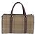 Borsa Boston Burberrys Nova Check Canvas Beige Tono Oro Auth 198326 - vista 3