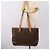Céline Borsa Tote CELINE Macadam Canvas PVC Pelle Brown Gold Auth am12286V Marrone D'oro - vista 24