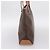 Céline Borsa Tote CELINE Macadam Canvas PVC Pelle Brown Gold Auth am12286V Marrone D'oro - vista 5