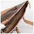 Céline Borsa Tote CELINE Macadam Canvas PVC Pelle Brown Gold Auth am12286V Marrone D'oro - vista 6