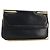 Borsa a tracolla con catena BALLY in pelle nera e oro Auth 196292 Nero D'oro
