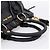 Borsa Miu Miu Vitellolux in pelle 2way Nero Tono Oro Auth 196431 - vista 7