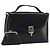 Borsa a mano Christian Dior in pelle di vitello Nera e Dorata Auth 196420 Nero