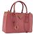 Borsa a mano PRADA Saffiano 2way Pink Gold Tone Auth BA14801M Rosa