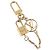 LOUIS VUITTON Micro Charm LV Padlock Charm metallo Gold M01555 LV Auth BA15232V D'oro