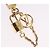 LOUIS VUITTON Micro Charm LV Padlock Charm metallo Gold M01555 LV Auth BA15232V D'oro - vista 3