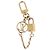 LOUIS VUITTON Micro Charm LV Padlock Charm metallo Gold M01555 LV Auth BA15232V D'oro - vista 5