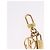 LOUIS VUITTON Micro Charm LV Padlock Charm metallo Gold M01555 LV Auth BA15232V D'oro - vista 7