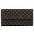 LOUIS VUITTON Monogram Mini Lin Portefeiulle Sarah Wallet M95234 LV Auth 187160A Marrone Damier ebene - vista 13