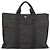 Hermès Borsa HERMES Her Line MM Canvas Grigio Argento Auth 189626 Marrone - vista 13