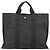 Hermès Borsa HERMES Her Line MM Canvas Grigio Argento Auth 189626 Marrone - vista 2