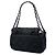 Borsa a tracolla Chanel Medium in nylon testurizzato nero, trapuntata bubble, patta a fisarmonica - vista 2
