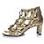 Jimmy Choo, sandali caged in oro D'oro - vista 2