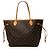 Borsa Tote Louis Vuitton Monogram Neverfull MM Marrone