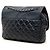 Borsa a tracolla Chanel Easy Zip Flap in vitello trapuntato blu - vista 2