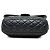 Borsa a tracolla Chanel Easy Zip Flap in vitello trapuntato blu - vista 3