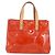 LOUIS VUITTON Monogram Vernis Reade PM Hand Bag Red Rouge M91088 LV Auth ki6184 Rosso - vista 2