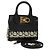 Borsa Salvatore Ferragamo Gancini in pelle 2way Nero Oro Auth 131643V D'oro