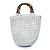 Gucci, mini borsa in maglia bianca Bianco - vista 4