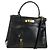 Hermès Borsa a mano HERMES Kelly 28 Box Calfskin 2way Nero Oro Auth 185189SM D'oro