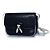 Céline Celine, Bolsa de couro preta com pompom e detalhes brancos Preto