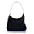 Prada, borsa in nylon e metallo con manico superiore Nero
