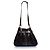 Lancel, borsa a tracolla in pelle di coccodrillo lucida marrone - vista 3