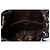 Lancel, borsa a tracolla in pelle di coccodrillo lucida marrone - vista 7