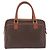 Céline Borsa a mano CELINE Macadam Canvas PVC Leather Brown Gold Auth ka5768A Marrone D'oro - vista 3