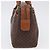 Céline Borsa a mano CELINE Macadam Canvas PVC Leather Brown Gold Auth ka5768A Marrone D'oro - vista 5