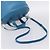 Borsa BALENCIAGA Air Hobo in pelle 2way Blu Argento 466844 Auth ka5712A - vista 9