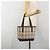 Borsa a mano BURBERRY Nova Check Canvas Beige Silver Auth 196618A Argento - vista 25