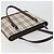 Borsa a mano BURBERRY Nova Check Canvas Beige Silver Auth 196618A Argento - vista 6