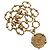 CHANEL Bracciale metallo tono oro CC Auth 195952V
