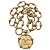 CHANEL Bracciale metallo tono oro CC Auth 195952V - vista 8
