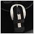 Borsa a tracolla BALLY in pelle scamosciata Nero Argento Auth sw721A - vista 15