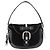 Borsa a tracolla BALLY in pelle scamosciata Nero Argento Auth sw721A - vista 2