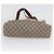 Borsa Tote GUCCI GG Plus Supreme Web Sherry Line PVC Beige Rosso Verde Auth BSZ695 - vista 11