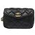 Borsa vita CHANEL Matelasse Turn Lock Chain Lamb Skin Black CC Auth ar11054 Nero - vista 13