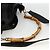 Borsa a spalla GUCCI Bamboo in pelle 2way Nero Oro 001 1577 Auth BSZ637 D'oro - vista 7