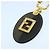 Pequin Portachiavi FENDI Pecan Canvas Nero e Marrone Auth ac3485 - vista 5