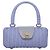 Borsa Salvatore Ferragamo Gancini in vimini viola e oro autentica 110237AM D'oro Porpora - vista 13