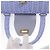 Borsa Salvatore Ferragamo Gancini in vimini viola e oro autentica 110237AM D'oro Porpora - vista 19