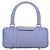 Borsa Salvatore Ferragamo Gancini in vimini viola e oro autentica 110237AM D'oro Porpora - vista 2