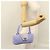 Borsa Salvatore Ferragamo Gancini in vimini viola e oro autentica 110237AM D'oro Porpora - vista 23