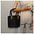 Borsa Salvatore Ferragamo Gancini in vimini nera e oro Auth 90245AM Nero D'oro - vista 21