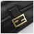 Borsa a tracolla FENDI baguette con catena in pelle nera e oro Auth yk20513SAV Nero D'oro - vista 19