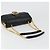 Borsa a tracolla FENDI baguette con catena in pelle nera e oro Auth yk20513SAV Nero D'oro - vista 7